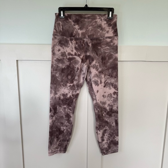 Lululemon Purple Pink Diamond Dye Align Leggings Size 10 24” Inseam Activewear - Picture 1 of 8